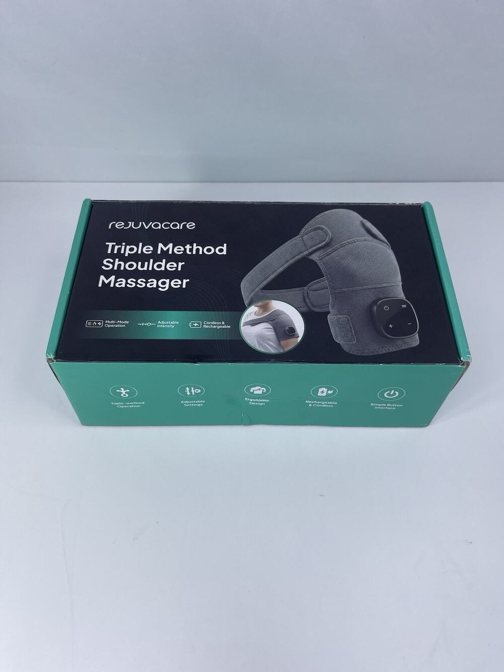 Rejuvacare Triple Method Shoulder Massager Cordless Rechargeable Heated Wrap